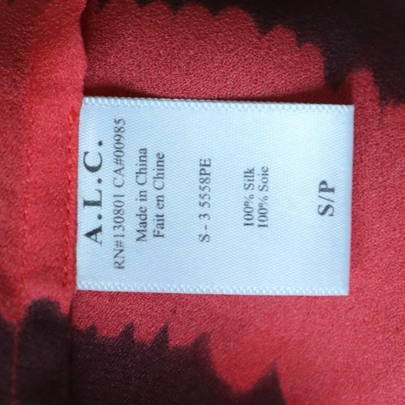 A.L.C. Silk Striped Tank Top Small - Picture 8 of 8